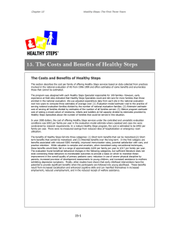 The Costs and Benefits of Healthy Steps