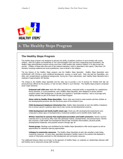 The Healthy Steps Program
