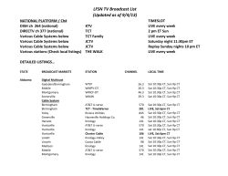LFSN TV Network Affiliates List