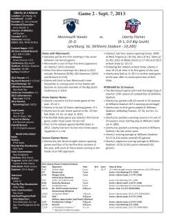 Monmouth Game Notes