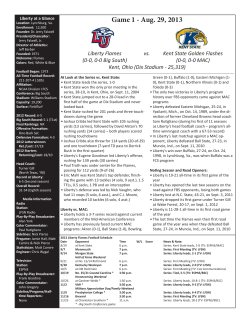 Kent State game notes