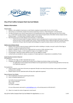 Compost Start-Up Cost Rebate