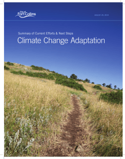 Climate Change Adaptation