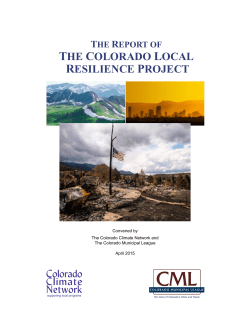 Colorado Local Resilience Project
