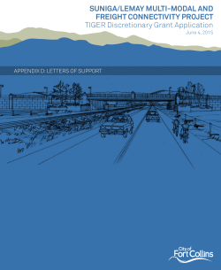 2015 TIGER Grant Submittal Appendix D (Letters of Support)