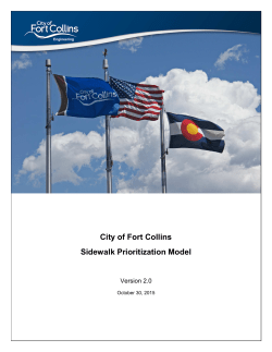 Sidewalk Prioritization Model