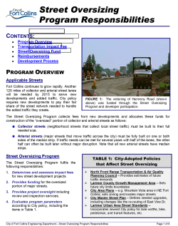 Program Responsibilities