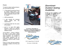 Outdoor seating guidelines