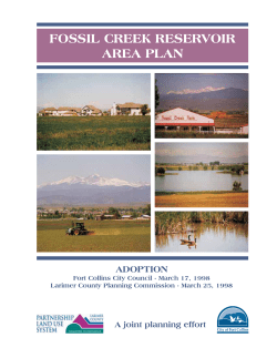 Fossil Creek Reservoir Area Plan