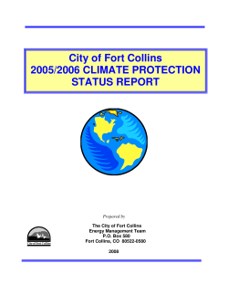 Fort Collins 2005/2006 Climate Protection Status Report