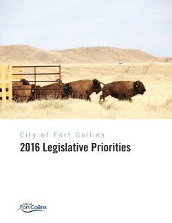 2016 Legislative Priorities