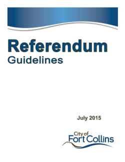 Referendum Guidelines