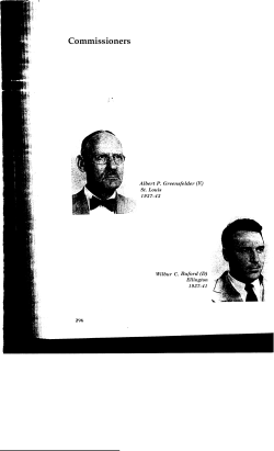 26. The First 50 Years: Commissioners