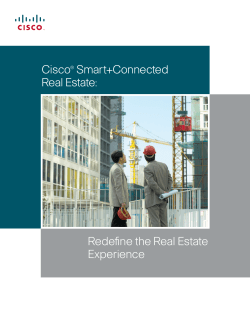 T&eacute;l&eacute;charger le PDF : Immobilier intelligent et connect&eacute; de Cisco : la nouvelle d&eacute;finition de l&rsquo;immobilier