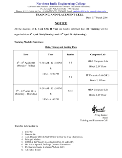 IRI Training for CSE II Year students
