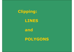 Computer Graphics (ETCS-210) - Line and Polygon Clipping Notes by Mr. Uttam Singh
