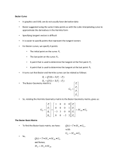 Computer Graphics (ETCS - 210) - Curves Notes by Mr. Uttam Singh
