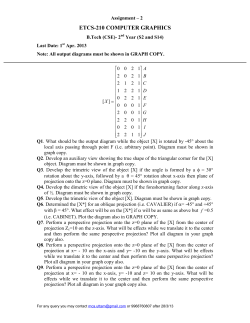 ETCS-210 Computer Graphics - Projection Techniques assignment by Uttam Singh Bist