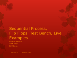 DCS-II - VHDL code for FF , TB , live examples