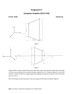 ETCS 210 Computer Graphics - Assignment on Projection Problem