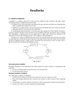 Operating System - Deadloack