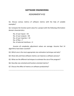 Software Engineering - Assignment 2