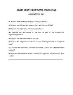 Object Oriented Software Engineering - Assignment 2