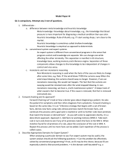 ETCS Artificial Intelligence - Sample Paper for AI-2