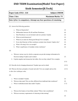 DWDM - DWDM MODEL TEST PAPER