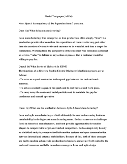 AMM ETME 410 - model paper