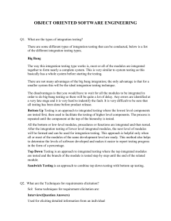 OOSE - MODEL TEST PAPER