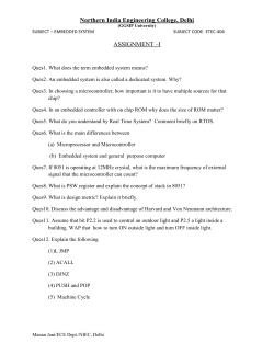 EMBEDDED SYSTEMS-ETEC 404 - ASSIGNMENT 1