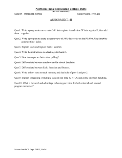 EMBEDDED SYSTEMS-ETEC 404 - ASSIGNMENT - 2