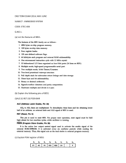 Embedded System (ETEC-404) for ECE & IT - Question Bank by MANORANJAN KUMAR