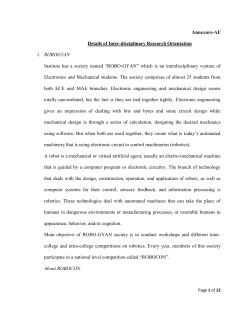 Details of Inter-disciplinary Research Orientation