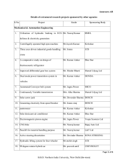 Details of extramural research projects sponsored by other agencies