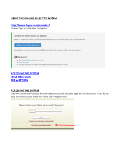 On-line Filing Instructions