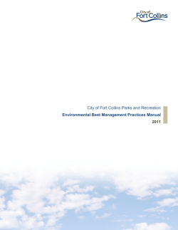 Parks and Recreation Environmental Best Practices Manual