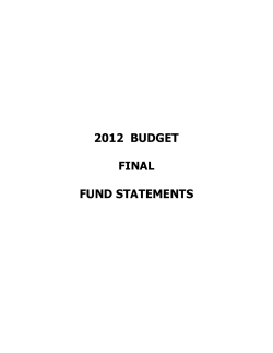 2012 Budget Revisions (PDF)