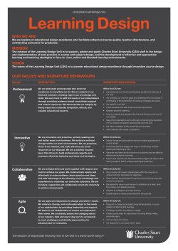 Mission Vision Values and Signature Behaviours