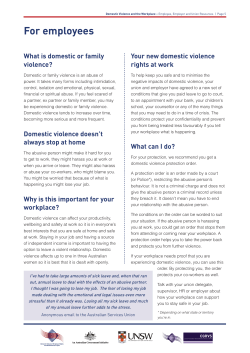 Information for employees