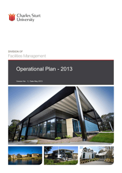 DFM Operational Plan (2013)