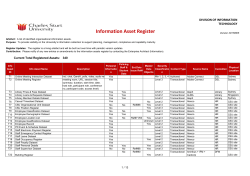 Information Asset Register