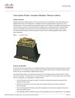 Télécharger le PDF : Routeur spatial de Cisco  Aperçu technique