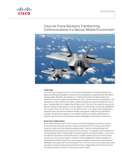 Télécharger le PDF : Aperçu des solutions de Cisco pour la force aérienne