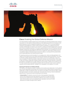 T&eacute;l&eacute;charger le PDF&nbsp;: Aper&ccedil;u de la solution pour permettre la mission de d&eacute;fense mondiale