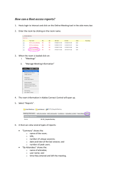 How do Hosts access reports?