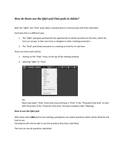 How do I use the Q A and Chat pods in Adobe?