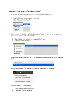 How can Hosts mute a single participant?