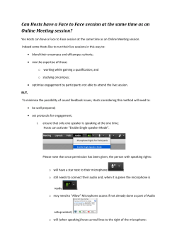 Can I have a Face to Face session at the same time as an Online Meeting session?
